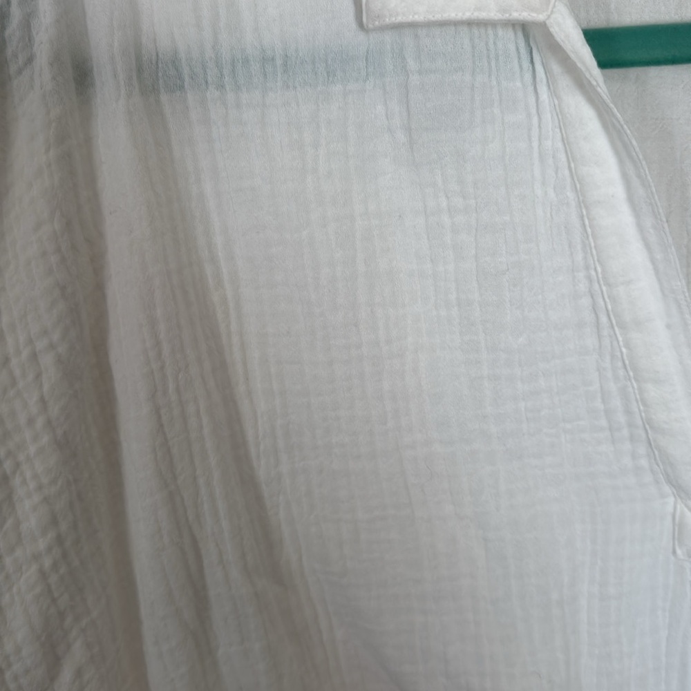 J Jill white organic cotton gauze tunic - Picture 4 of 5